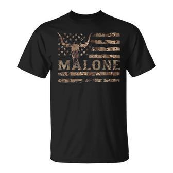 Vintage Malone Name Usa Flag Classic For Kid T-Shirt - Monsterry