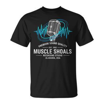 Vintage Music Muscle Shoals Recording Studio Alabama Usa T-Shirt - Monsterry