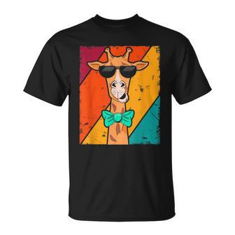 Vintage Pajarita Jirafa Camiseta unisex - Regaloses