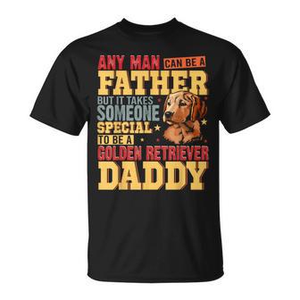 Vintage Special Golden Retriever Daddy Fathers Day Dog Lover T-Shirt - Thegiftio