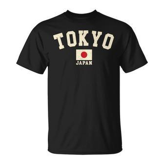 Vintage Tokyo Japan Japanische Flaggeouvenir Retro Grafik T-Shirt - Geschenkecke