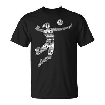 Voleibol Chica Jugadora Jugandoolley Niñas Equipo Deporte Amante Camiseta unisex - Regaloses