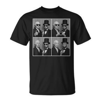 Washington Lincoln Photobooth Photo President's Day T-Shirt - Monsterry