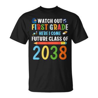 Watch Out First Grade Here I Come Back To School T-Shirt - Monsterry