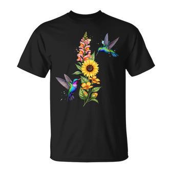Watercolor Flower Nature Botanical Blooms Aesthetic T-Shirt - Monsterry DE