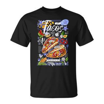 Ways To My Heart Cool Mexican Tacos Menuhortleeve Tシャツ - Kawaiitshirt
