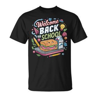 Welcome Back To School Lunch Lady First Day Of School T-Shirt - Thegiftio UK