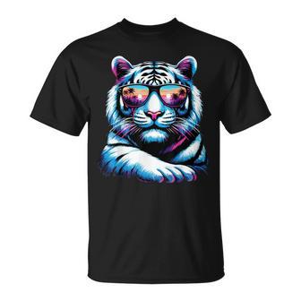 White Tiger Sunglasses T-Shirt - Thegiftio UK