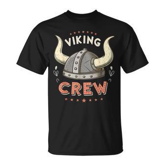 Wikinger Crew Lustige Geburtstag Passende Wikinger Party Kinder Junge T-Shirt - Seseable