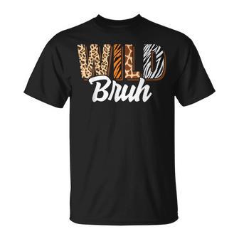 Wild Bruh Zoo Wild Birthday Safari Jungle Animal T-Shirt - Thegiftio