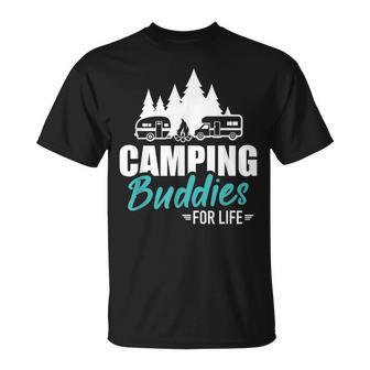 Wohnwagen Wohnmobil Camping Buddies For Life T-Shirt - Seseable
