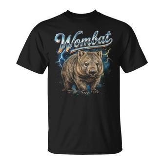 Wombat ビンテージ 90年代 レトロ ファニー ウォンバット 80年代 メンズ レディース Tシャツ - Kawaiitshirt