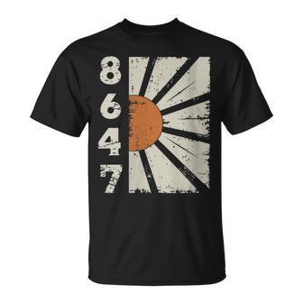 Women's 8647 Subtle Anti Trump Political Floral Boho Retro Vintage T-Shirt - Thegiftio