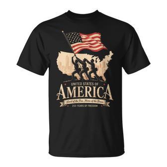 Women's American Flag 250Th Anniversary Of America 4Th Of July T-Shirt - Thegiftio UK