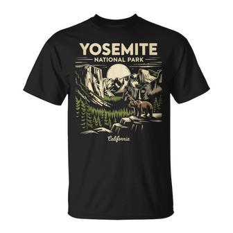 Yosemite National Park For Hikers Campers And Nature Lovers T-Shirt - Monsterry