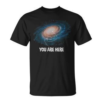 You Are Here 宇宙 銀河 天文学 Tシャツ - Kawaiitshirt