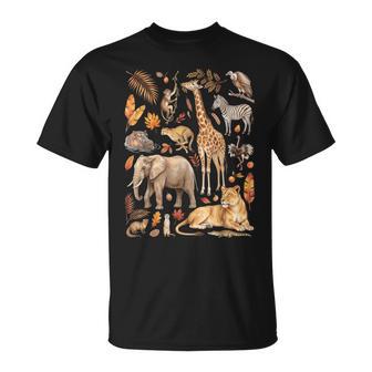 Zoo Animals Wildlife Safari Jungle Animal Birthday Party T-Shirt | Seseable UK