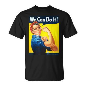 「We Can Do It」ポスター ロージー The Riveter Girl Power」 Tシャツ - Kawaiitshirt