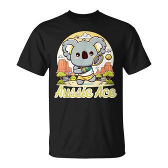かわいい テニス コアラ 可愛い アスレチック 夏 テニス キャンプ Tシャツ - Kawaiitshirt