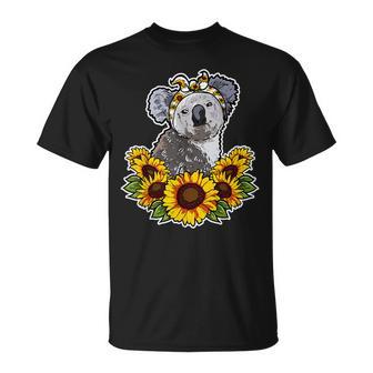 かわいいコアラベア ポイズンひまわりデココアラ Tシャツ - Kawaiitshirt