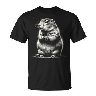 かわいいプレーリードッグのグラフィック アート デザイン Tシャツ - Kawaiitshirt