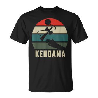 けん玉トス レトロサンセット けん玉 スピリット・オブ・ケンダマ Tシャツ - Kawaiitshirt