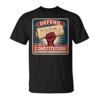 すべての敵から憲法を守る 愛国的な自由 Tシャツ - Kawaiitshirt
