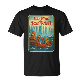 アイスウォールを見つけよう-ファニーフラットアース Tシャツ - Kawaiitshirt