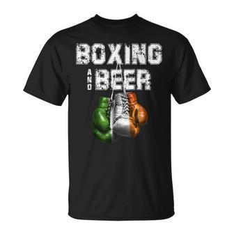 アイルランドのボクシングとビール 面白いアイルランド国旗tシャツ Tシャツ - Kawaiitshirt