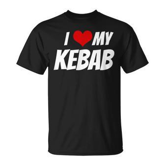 アイ・ラブ・マイ・ケバブ・ハート Tシャツ - Kawaiitshirt