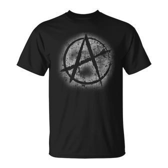 アナーキーシンボルデザイングラフィティスプレーペイント、アナーキズム Tシャツ - Kawaiitshirt