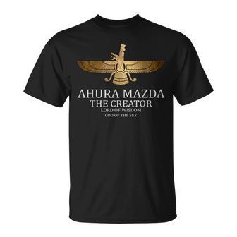 アフラ・マズダー 古代ペルシャの神 ゾロアスター教のシンボル Tシャツ - Kawaiitshirt