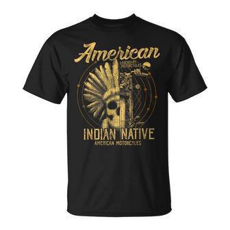 アメリカンインディアン ネイティブ服 伝説のバイクギフト Tシャツ - Kawaiitshirt