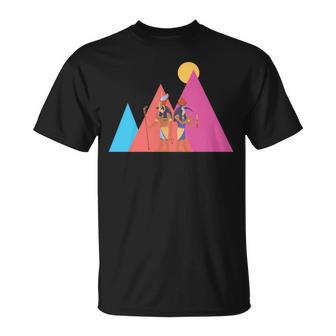 エジプトのピラミッド I エジプトの神々 考古学 エジプト 長袖tシャツ Tシャツ - Kawaiitshirt