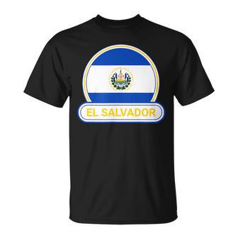 エルサルバドル国バッジ エルサルバドル国旗 Tシャツ - Kawaiitshirt