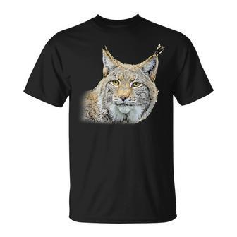 オオヤマネコのデザインオオヤマネコの野良猫ギフト Tシャツ - Kawaiitshirt