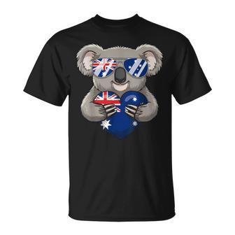 オーストラリア国旗 オーストラリアコアラ Tシャツ - Kawaiitshirt