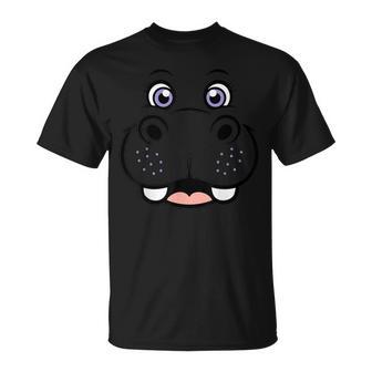 カバ シャツ 大人 子供 男性 女性 カバ 顔 コスチューム Tシャツ - Kawaiitshirt