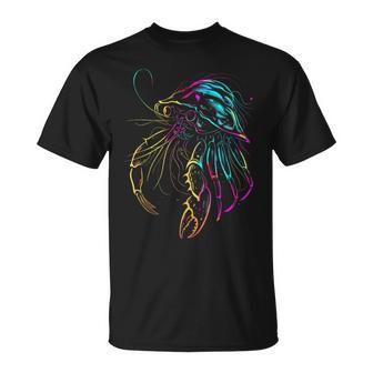 カラフル ヤドカリ 鮮やかな海の生き物 Tシャツ - Kawaiitshirt