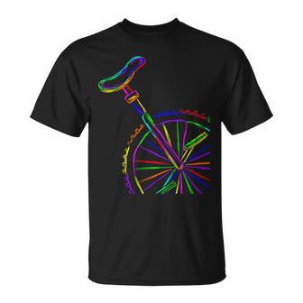 カラフルな一輪車 Tシャツ - Kawaiitshirt