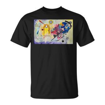 カンディンスキー 抽象芸術 黄色 赤 青 Tシャツ - Kawaiitshirt