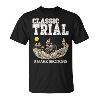 クラシック トライアル 0 マーク セクション オートバイ 歴史的 モータースポーツ Tシャツ - Kawaiitshirt
