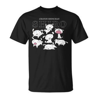 クレヨンしんちゃん いろいろシロ 長袖tシャツ Tシャツ - Kawaiitshirt