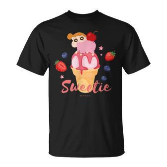クレヨンしんちゃん ひまわりとアイスクリームしんちゃんのティータイム Tシャツ - Kawaiitshirt