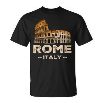 クール ヴィンテージ ローマ イタリア コロッセオ お土産 ローマ イタリア Tシャツ - Kawaiitshirt