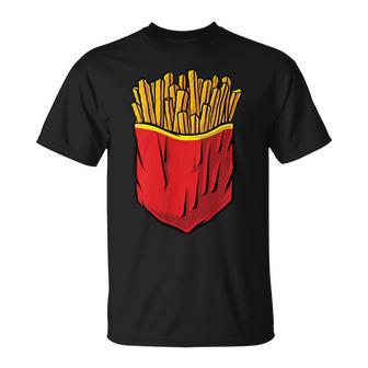 クールなフライドポテトポケットノベルティグラフィックtシャツ&クールデザイン Tシャツ - Kawaiitshirt