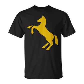 ゴールデンホースデザイン ファニーtシャツ かわいいスタリオン ゴールドギフト Tシャツ - Kawaiitshirt