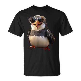 サングラスをかけたペンギン アニマル・フレンド ラブ・キュート・ペンギン Tシャツ - Kawaiitshirt