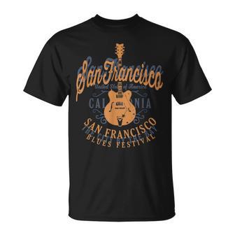 サンフランシスコ・ブルース アメリカンミュージックフェスティバル クール ビンテージ Tシャツ - Kawaiitshirt