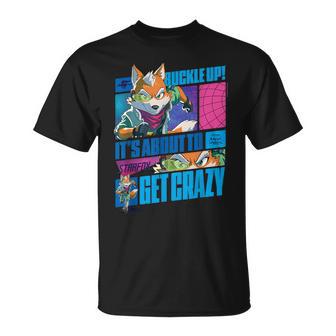 ザ・スーパーマリオギャラクシー・ムービーtarfox Buckle Up Action Tシャツ - Kawaiitshirt